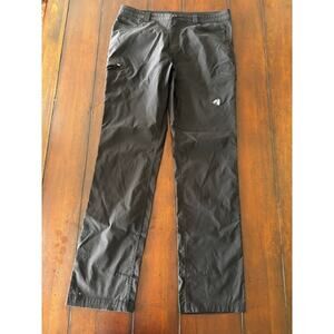 Eddie Bauer First Ascent Women’s 14 Black Hiking Pants 34” Inseam Stretch Nylon